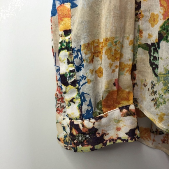 Anthropologie Maeve Floral Abella Pintuck SZ 0 - Picture 8 of 15